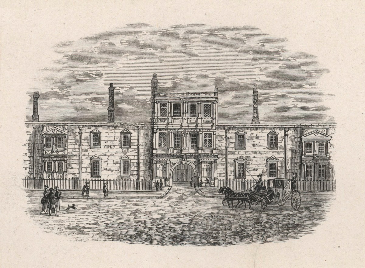 Unidentified artist, Portion of Old Somerset House, occupied by the Royal Academy