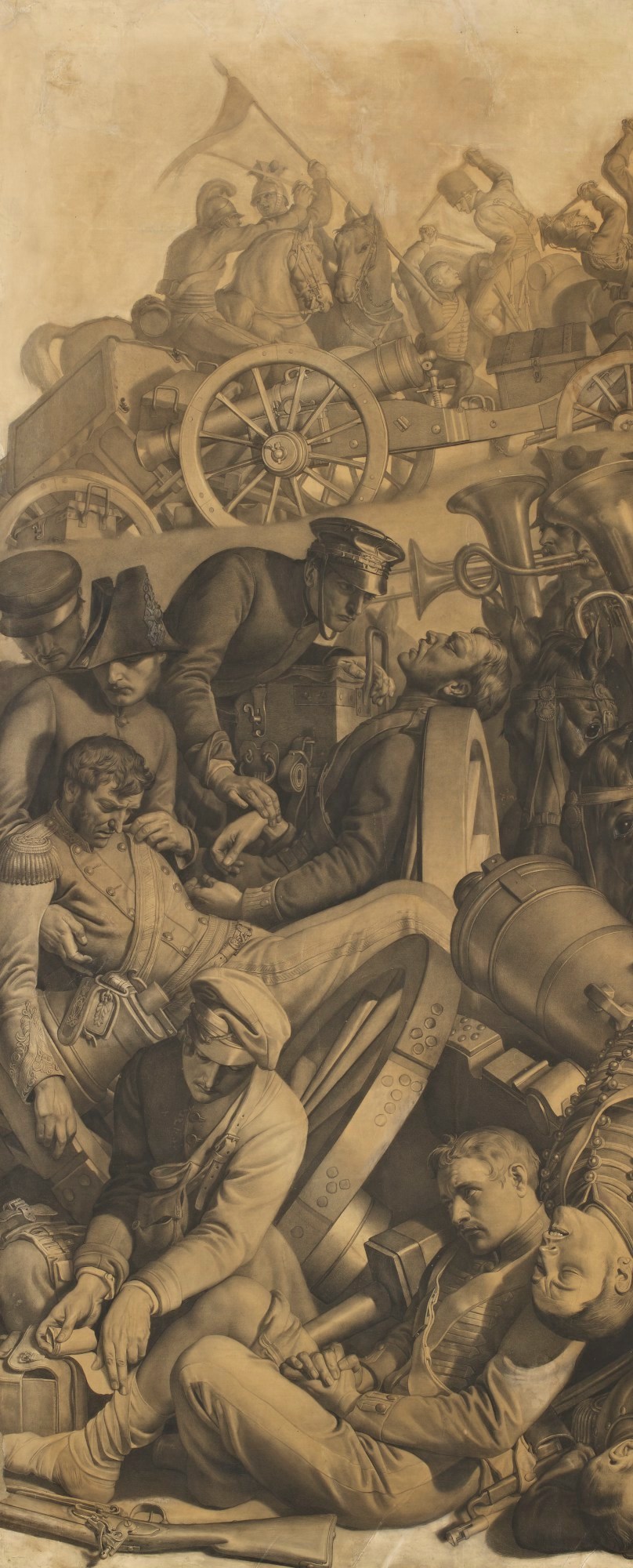 Daniel Maclise RA, Cartoon for 'The Meeting of Wellington and Blücher After the Battle of Waterloo'