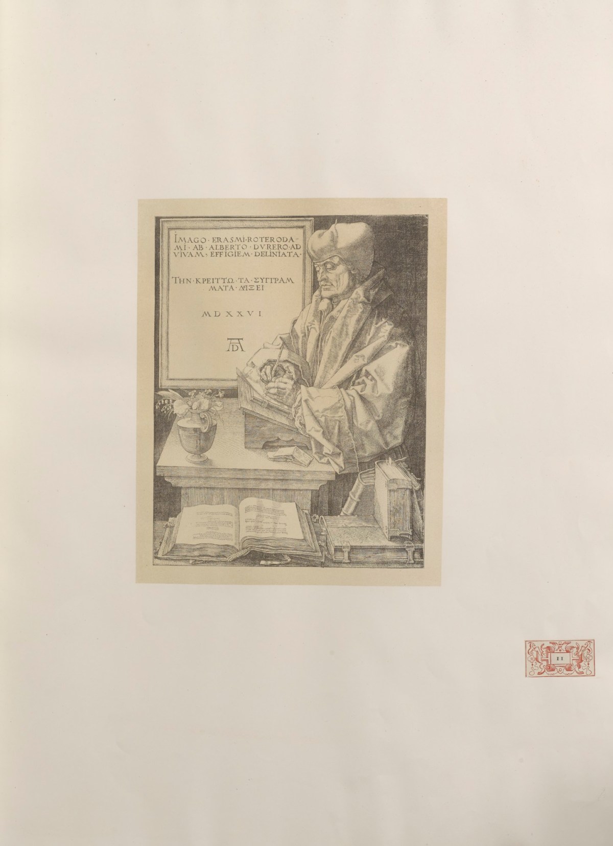 Albrecht Dürer, Portrait of the Desderius Erasmus