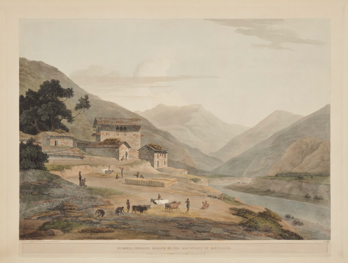 Thomas Daniell RA, Buddell, Opposite Bilkate In The Mountains Of Sirinagur