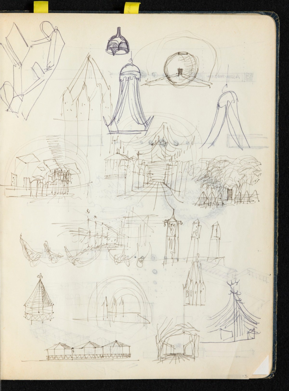 Sir Hugh Casson PRA, Britannia and Glyndebourne sketchbook