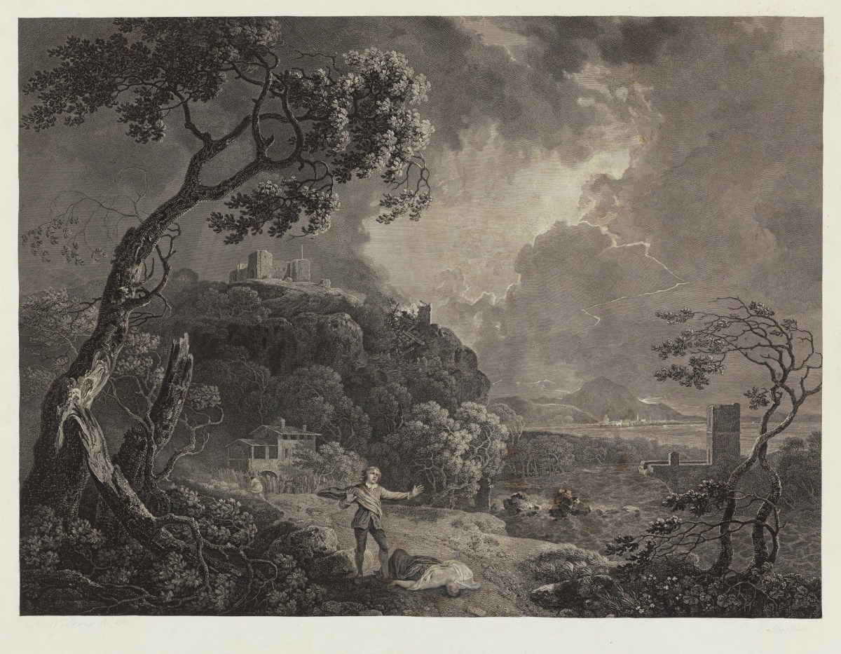 Thomas Smith of Derby, The South East View of Kirkstall Abbey