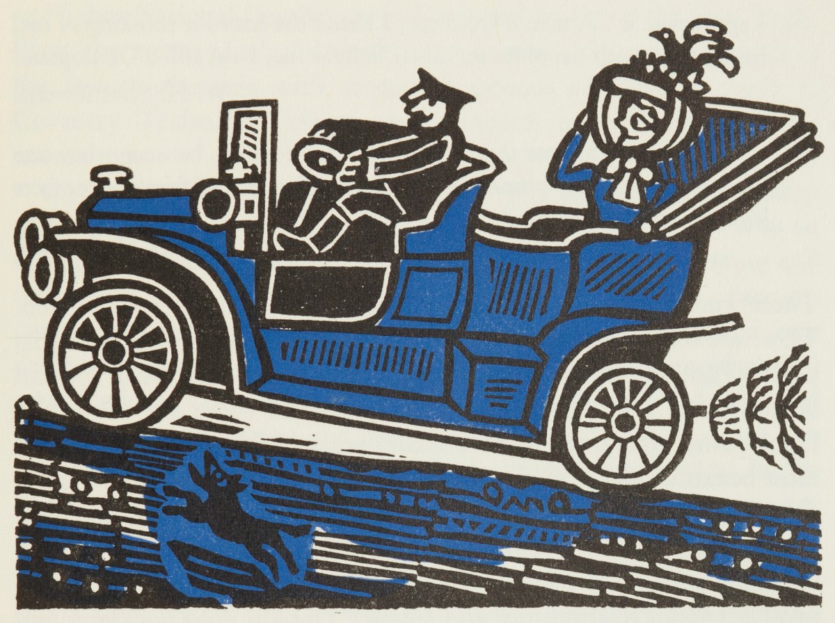 Edward Bawden RA, Early motorcar