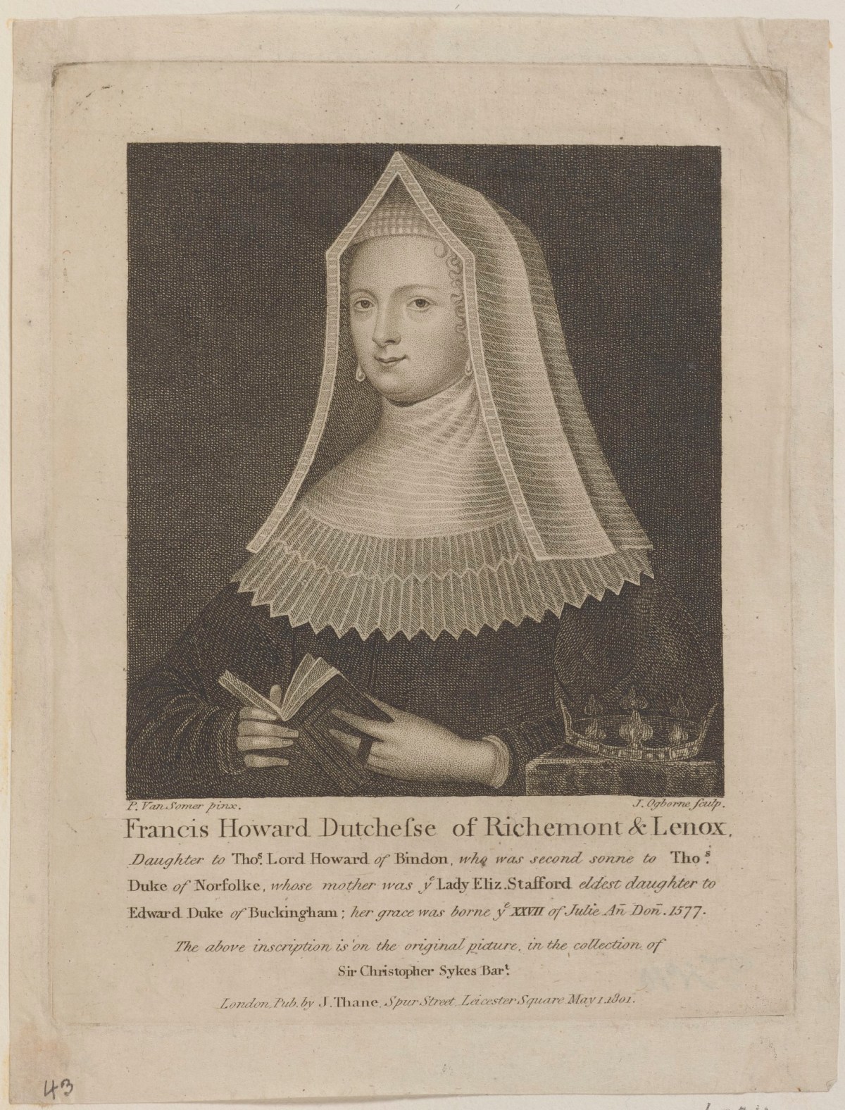 John Ogborne, Frances Stuart, duchess of Richmond and Lennox