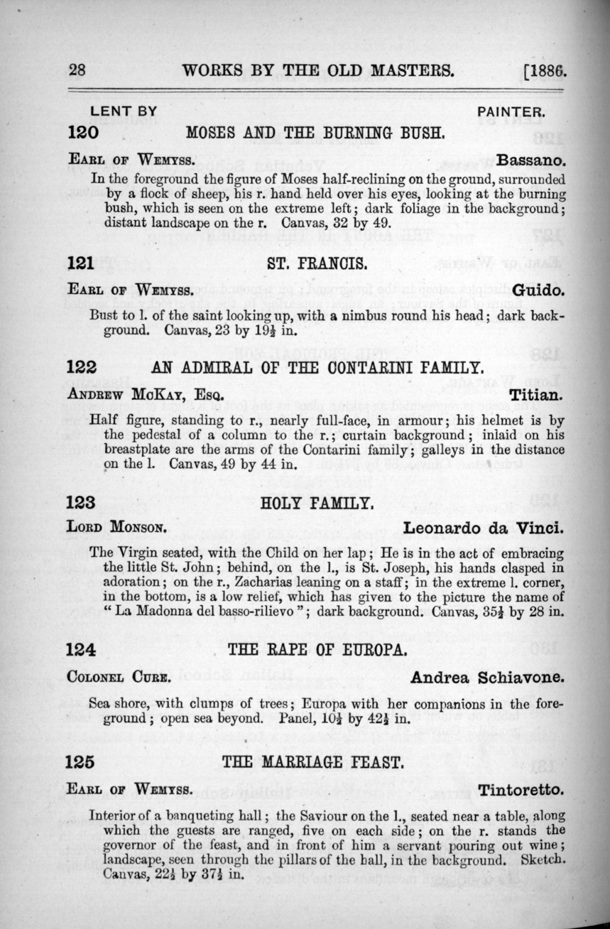 Page 28 of 1886 - Old Masters, deceased masters of the British School, Joseph Wright of Derby ARA and J.M.W. Turner RA