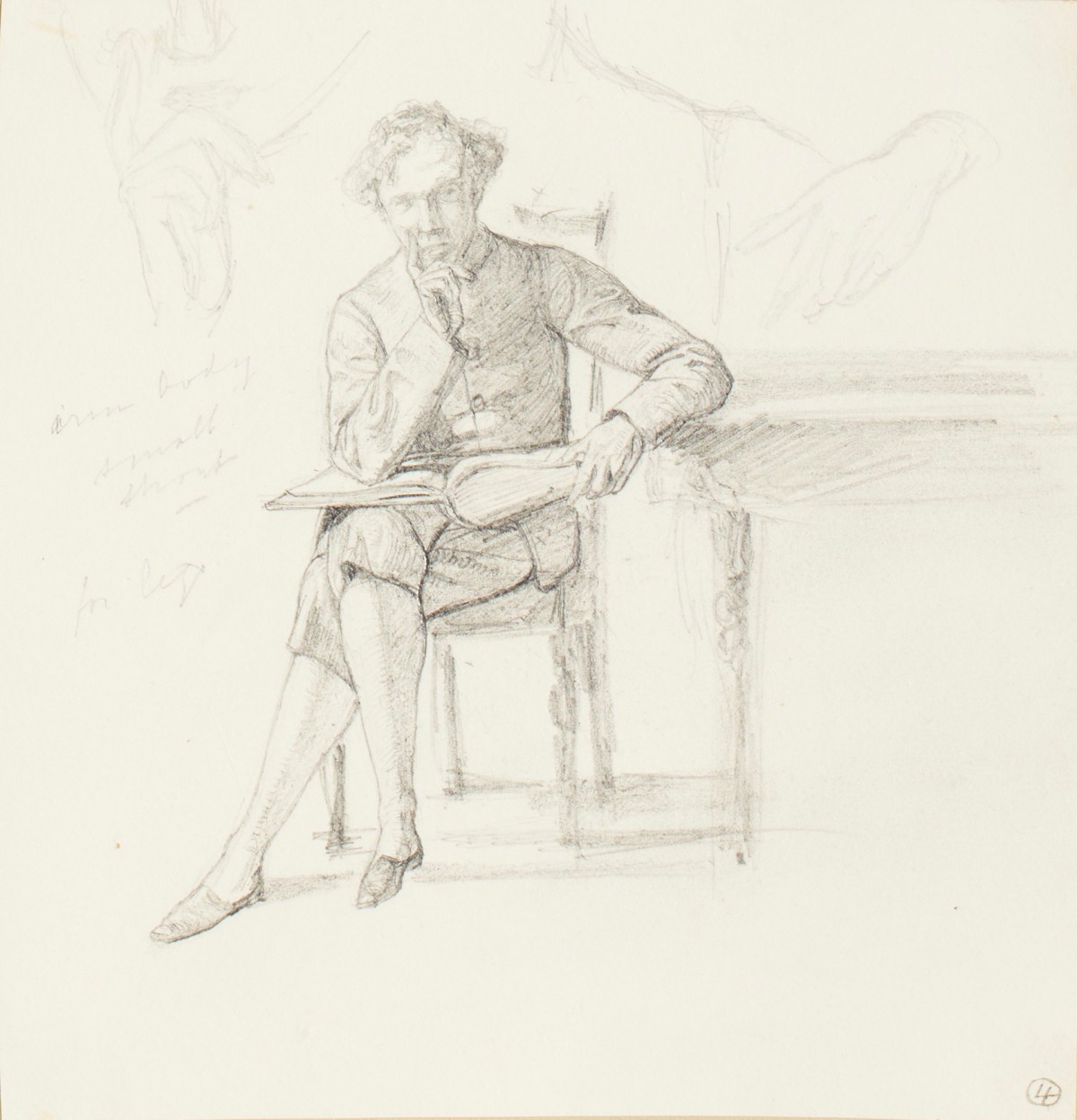 Henry Hugh Armstead RA, Study for 'In Prison!'