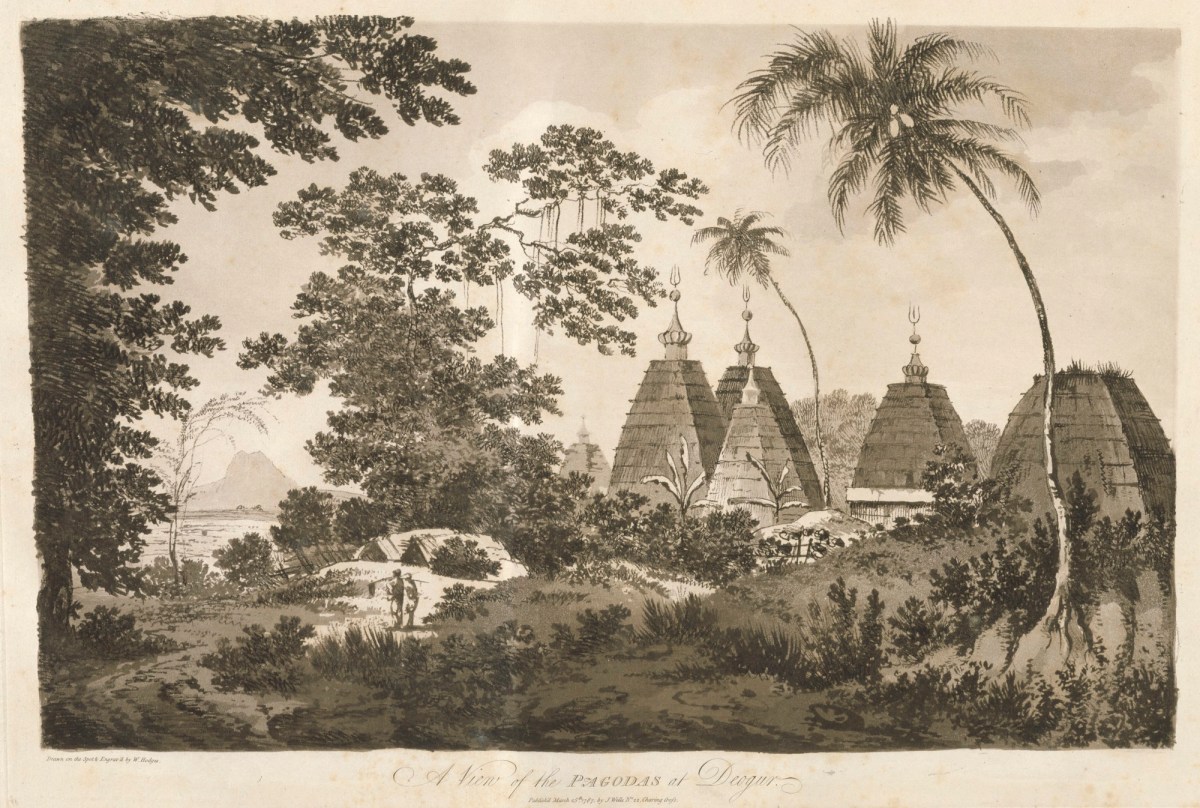 William Hodges RA, A View of the Pagodas at Deogur