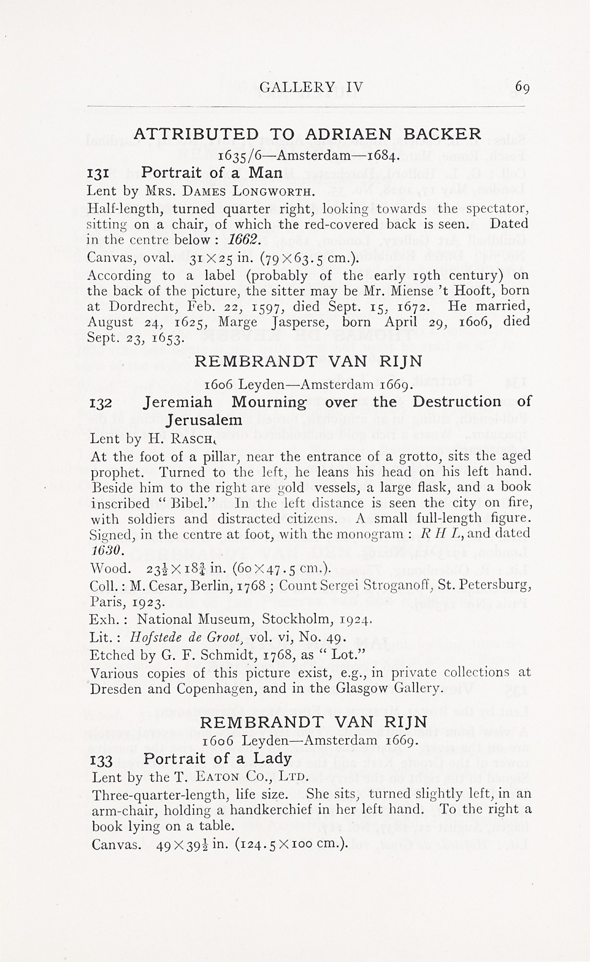 Page 73 of 1929 - Exhibition of Dutch Art 1450-1900