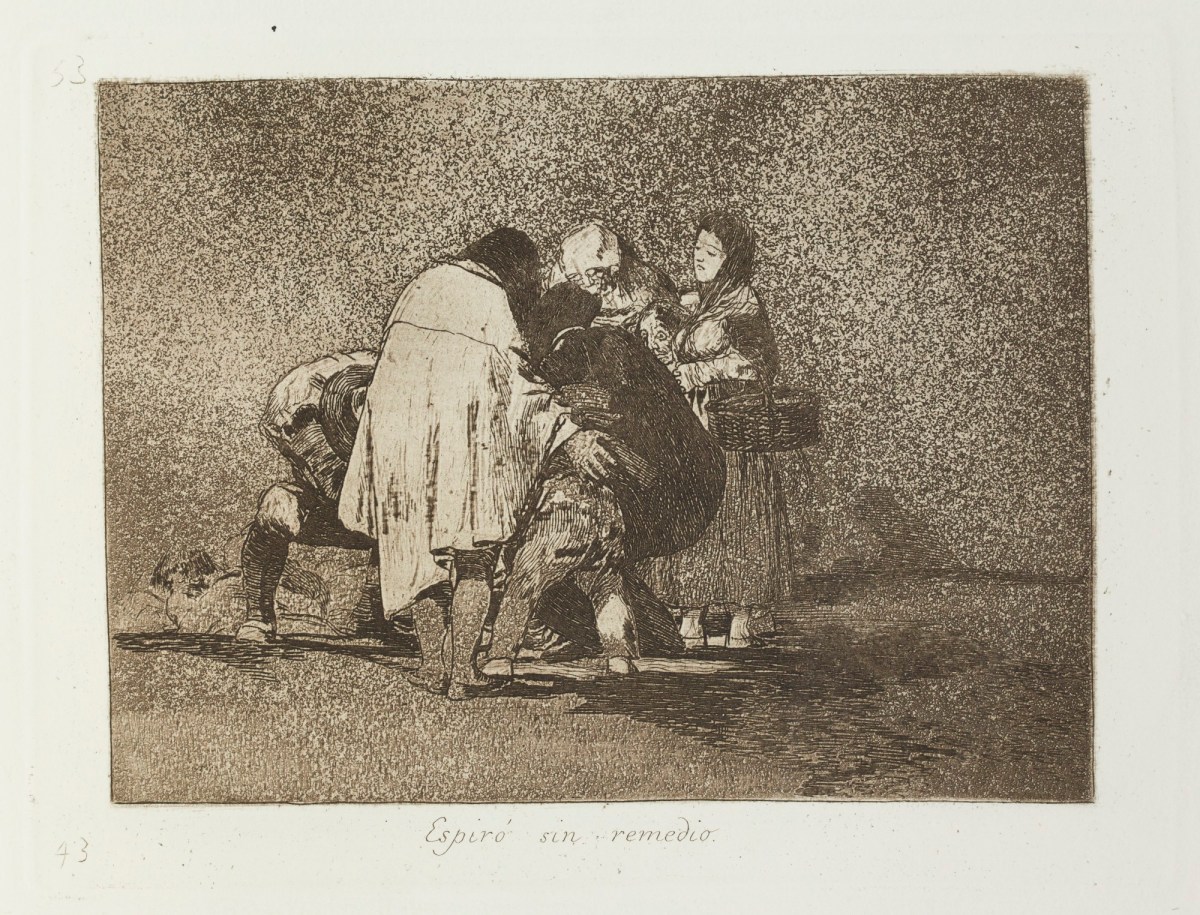 Francisco Goya, 'Espiró sin remedio.'
