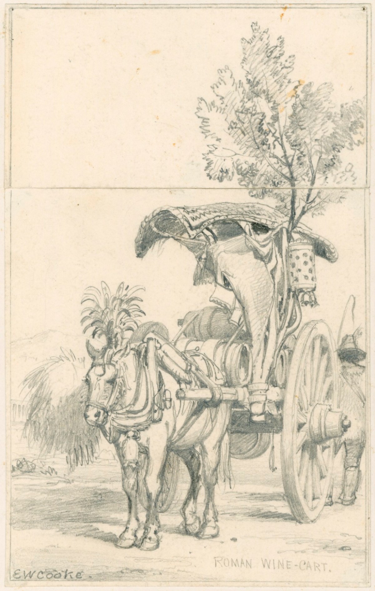 Edward William Cooke RA, Roman wine cart