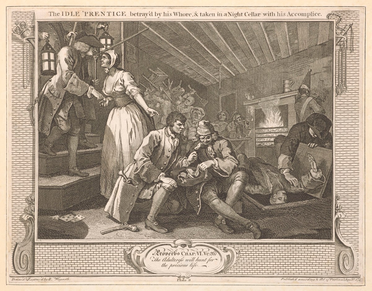 William Hogarth, Industry and Idleness, plate 9