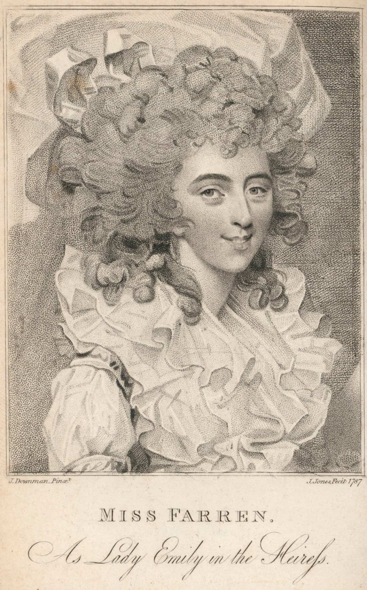 John Downman ARA, Miss Farren as Lady Emily in the Heiress