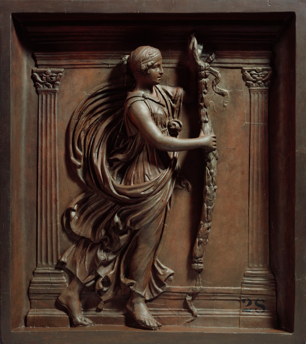 Walker Art Gallery, Liverpool, Cast of part of relief of girl at temple