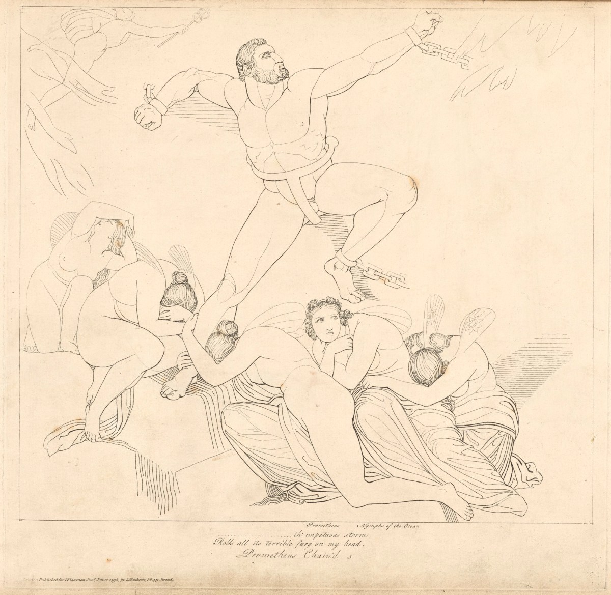 John Flaxman RA, The Storm (from Prometheus Bound)