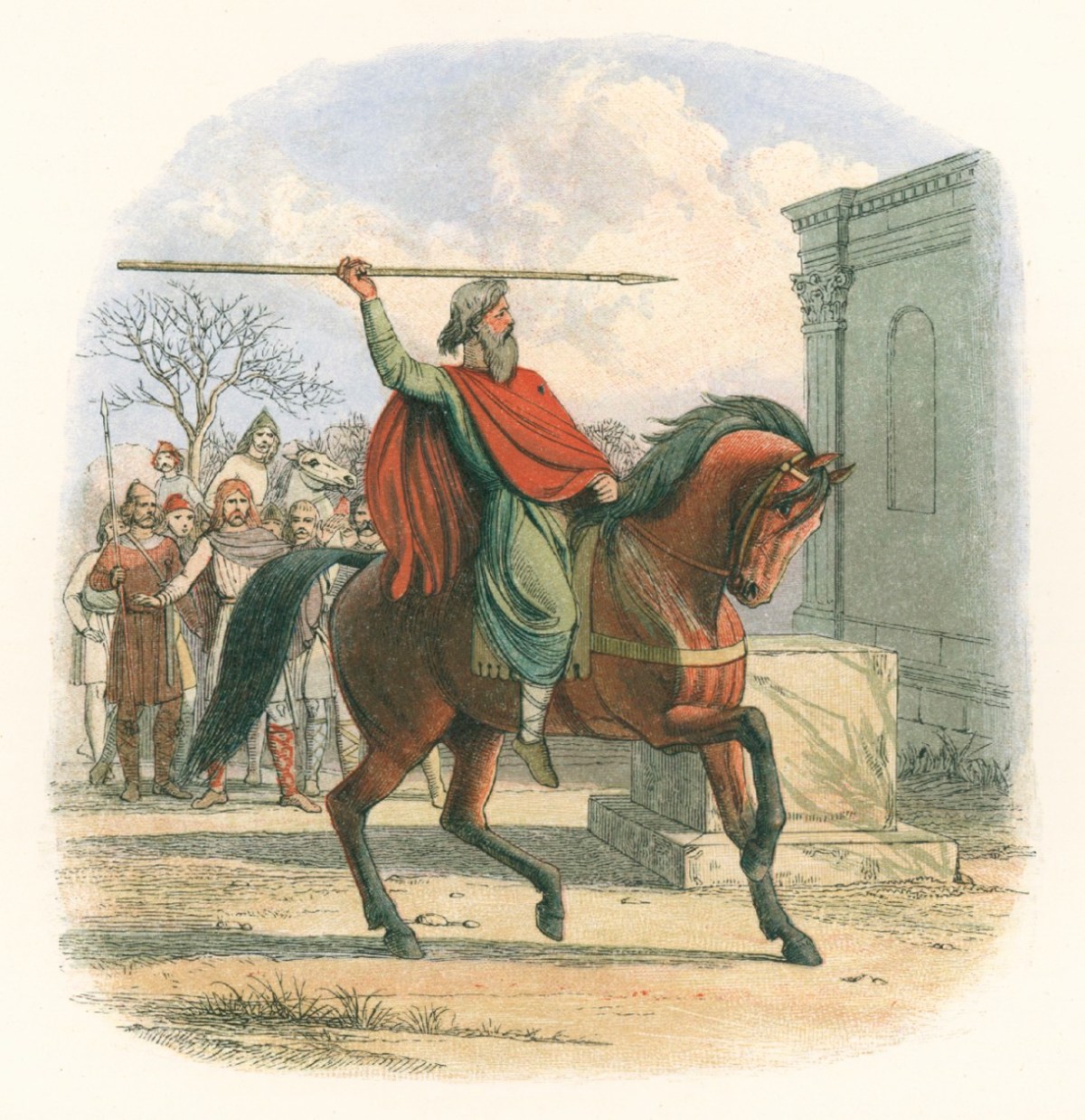 James E. Doyle, The high priest Coifi profanes the temple of the idols