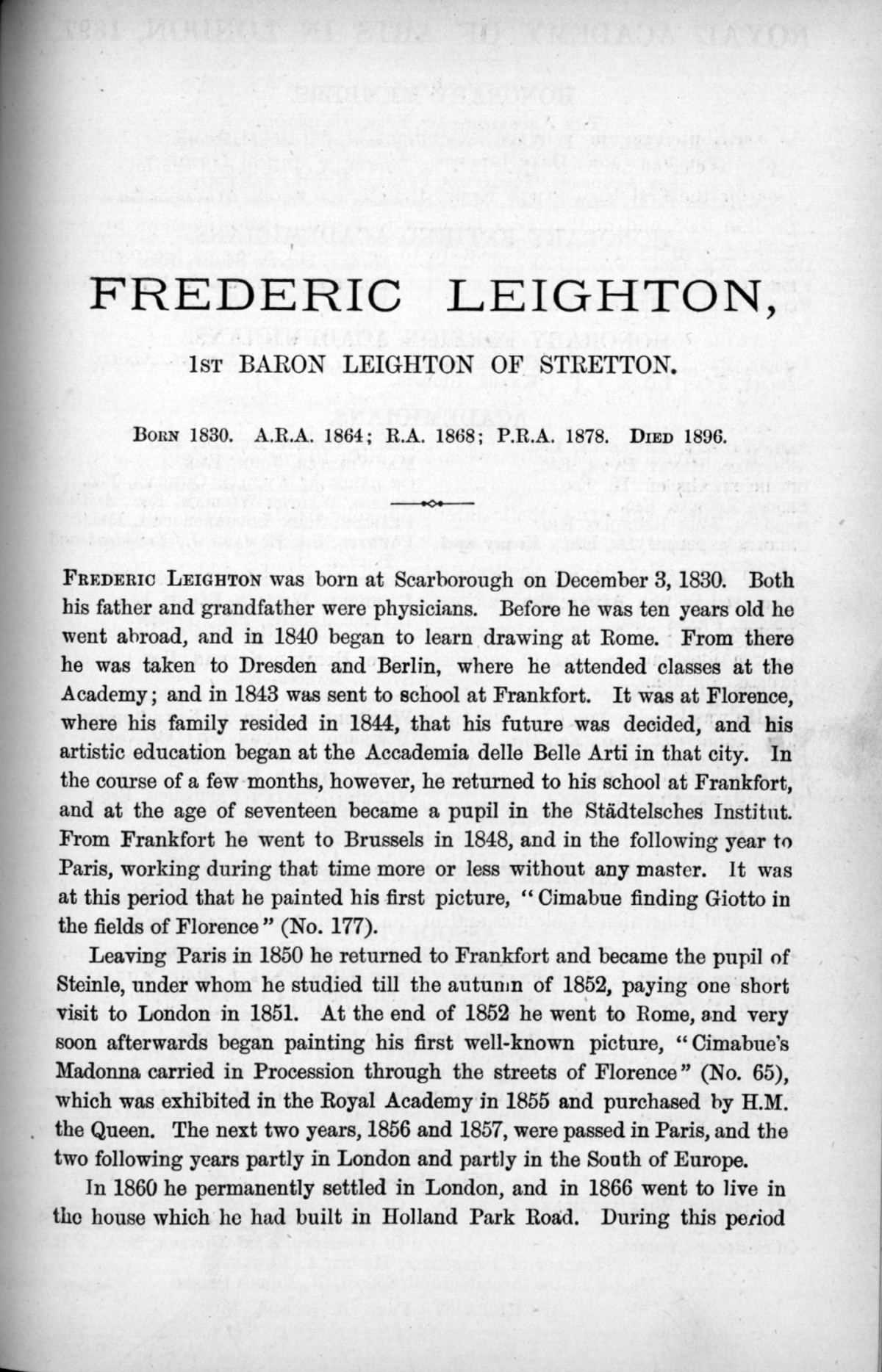 Page 5 of 1897 - Lord Leighton PRA