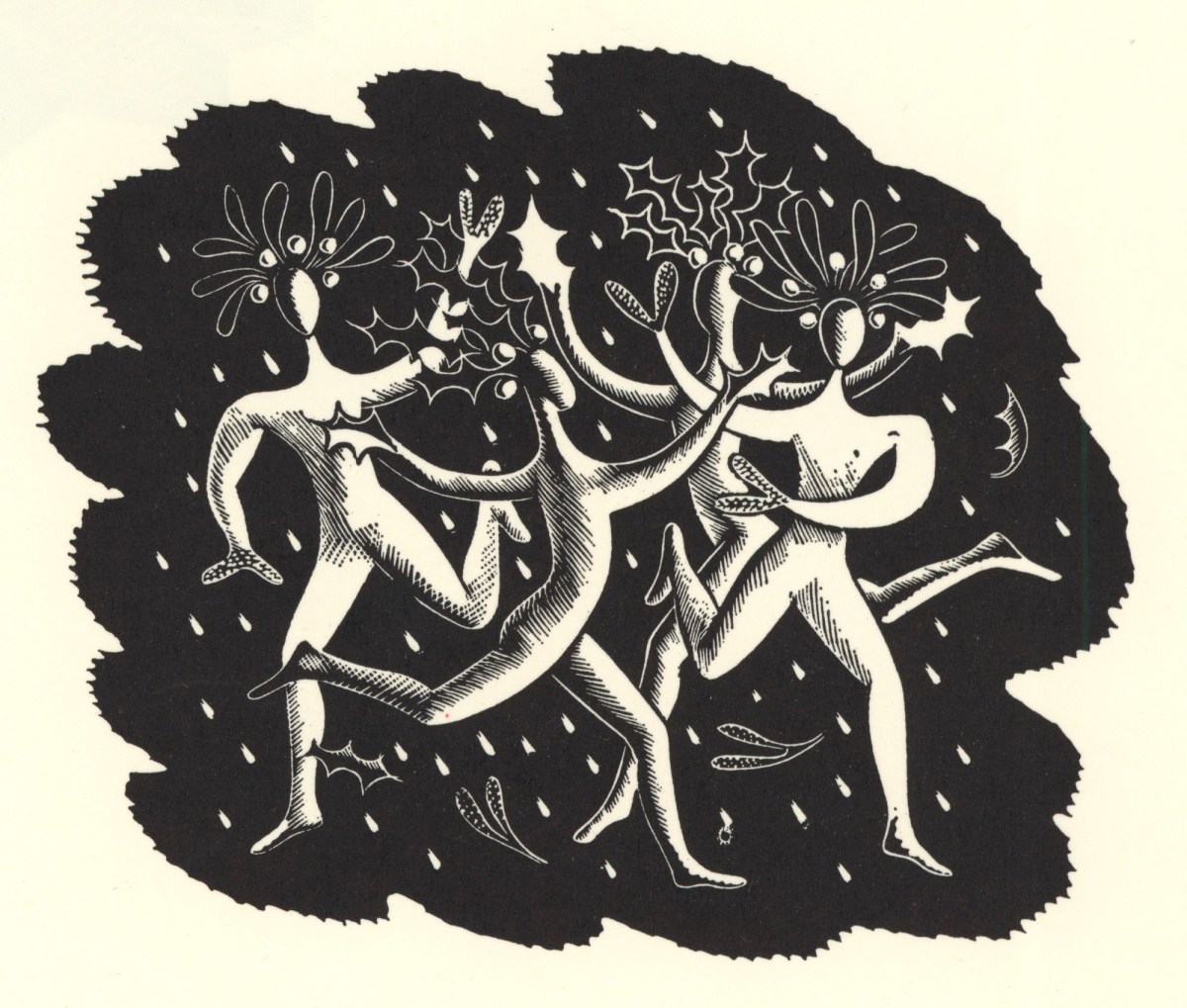 Eric Ravilious, Wood-engraving for a calender commissioned by the Lanston Monotype Corporation in 1933