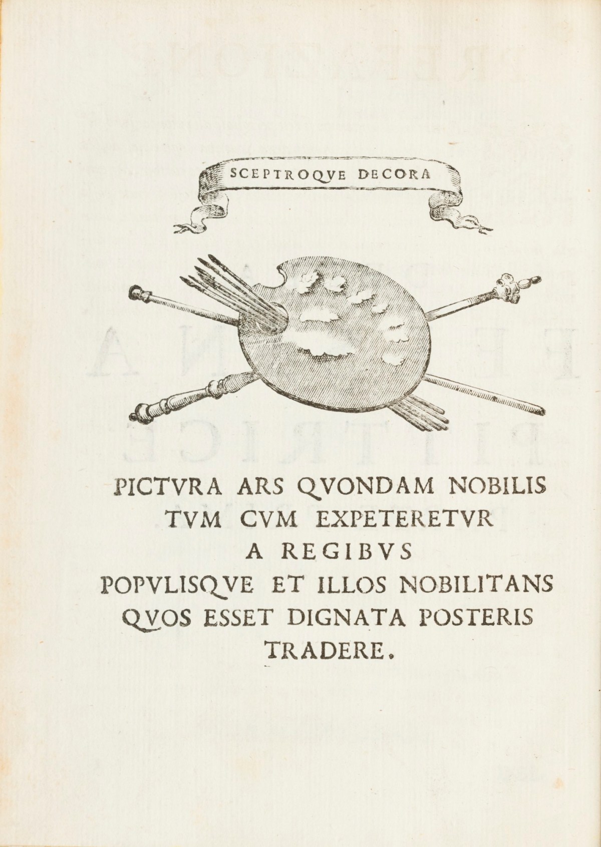 Unsigned, Dedication page with illustrated head-piece and initial.