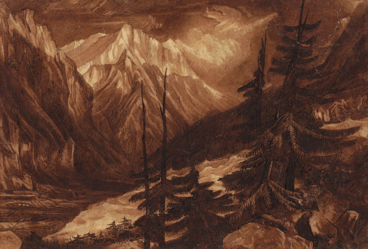 John Homes Smith, Sketch after Turner's 'Source of the Aveyron'