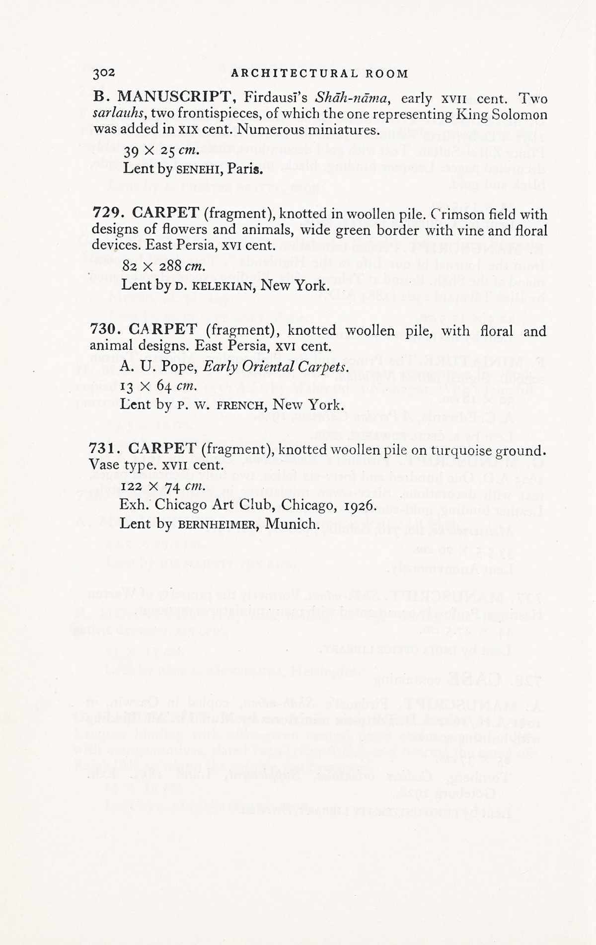 Page 330 of 1931 - International Exhibition of Persian Art