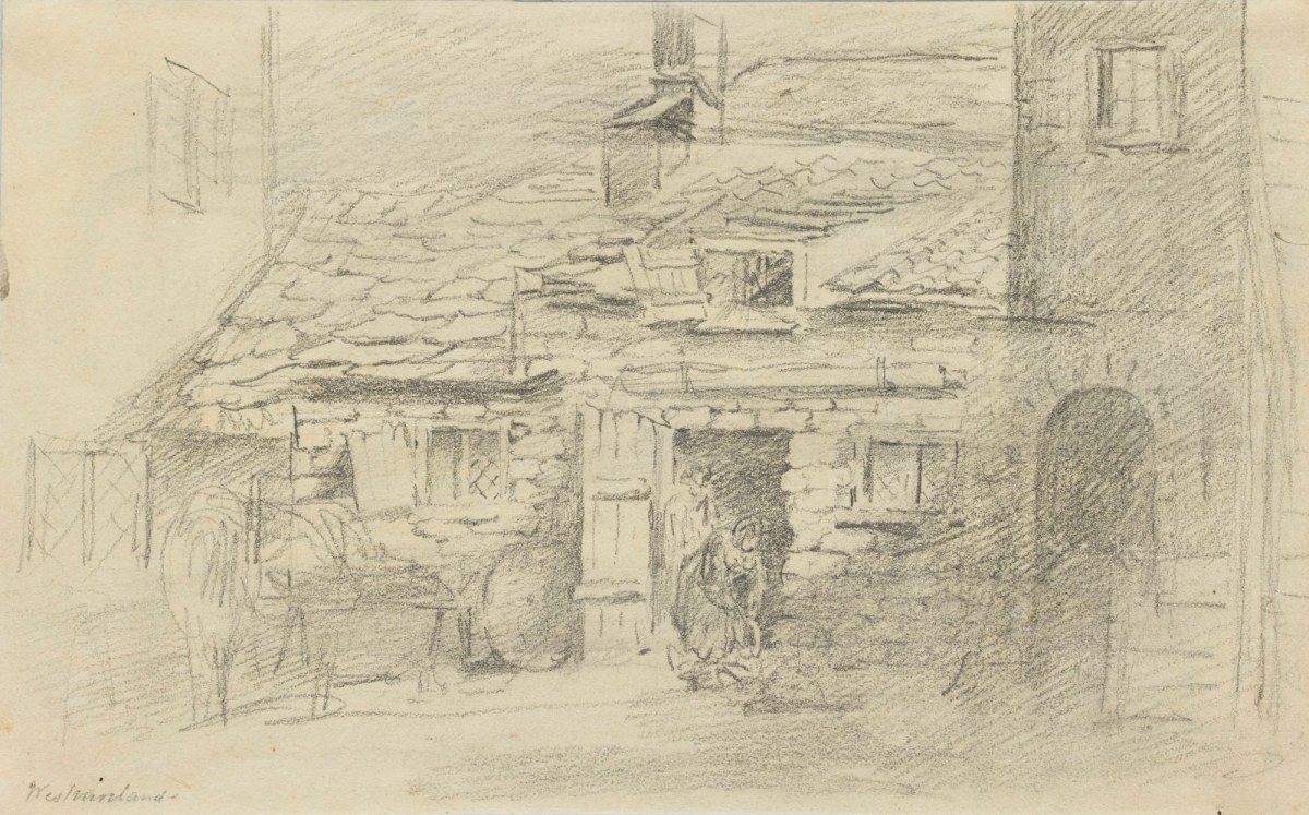 Philip Reinagle RA, Drawing of a house in Westmorland