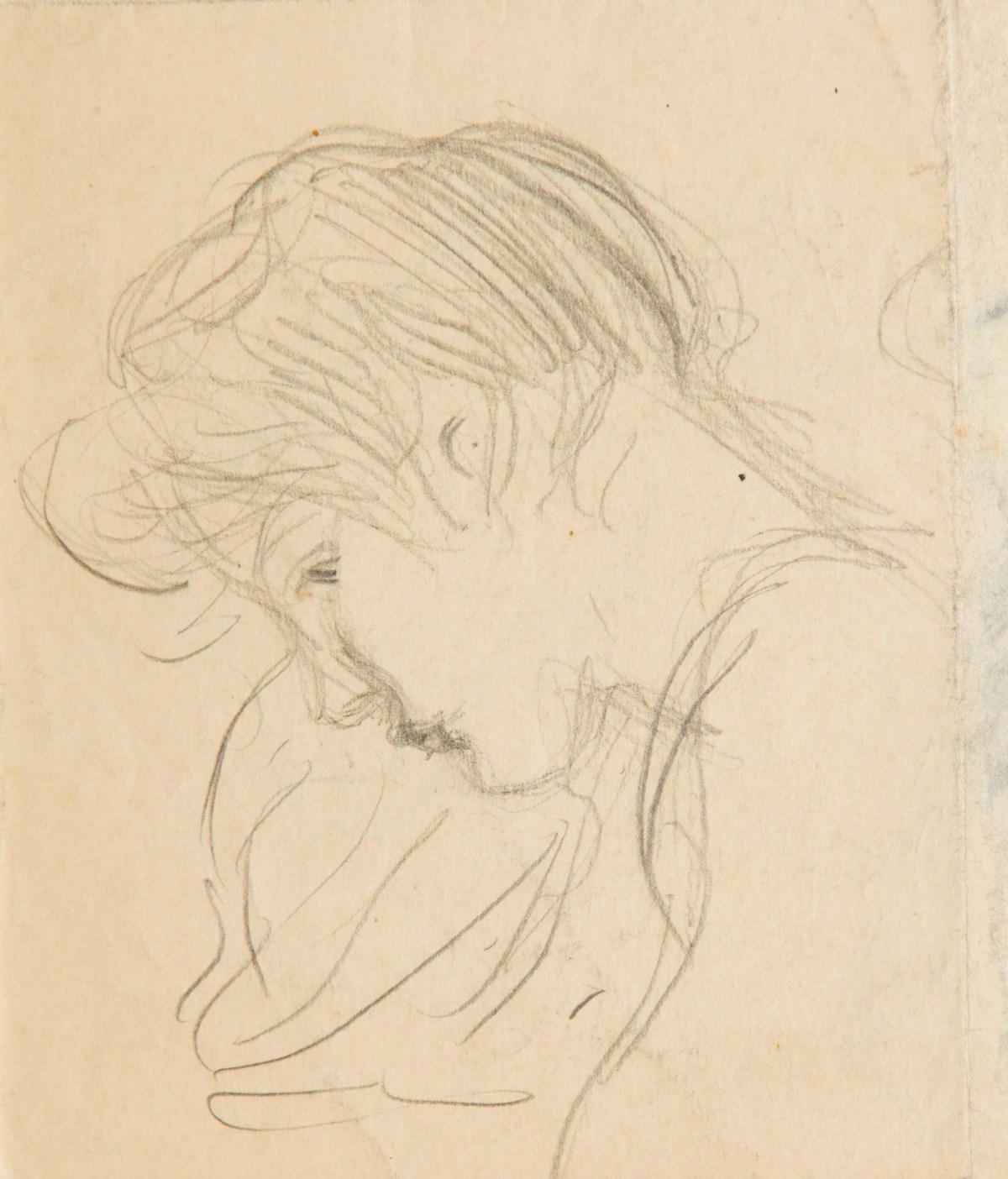 Sir George Clausen RA, Sketch of a girl's head