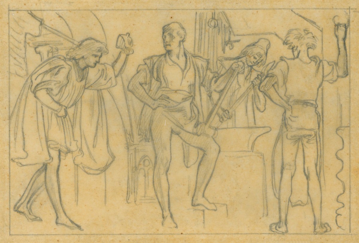 Lord Leighton PRA, Tracing for 'Niccolò at Work'