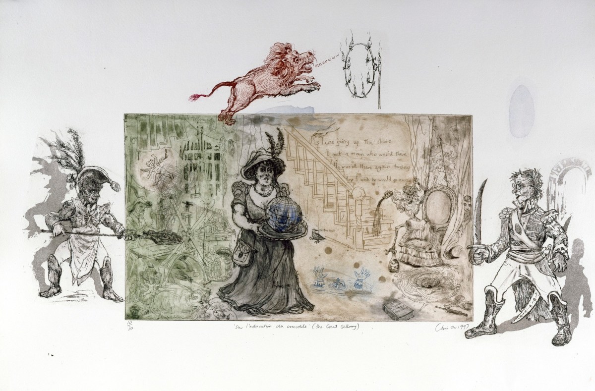 Chris Orr RA, Sur l'éducation du crocodile (the Great Gillray)