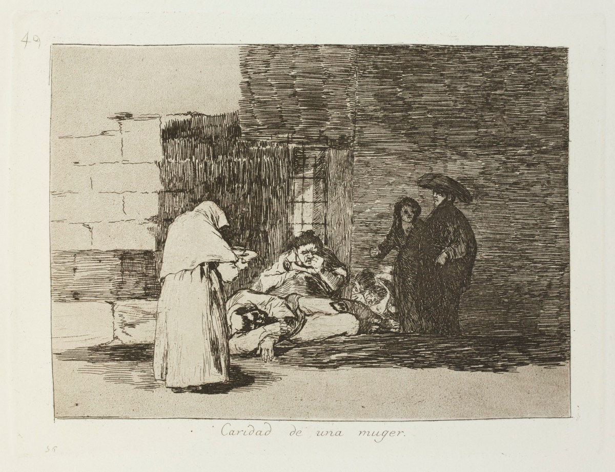 Francisco Goya, 'Caridad de una muger.'