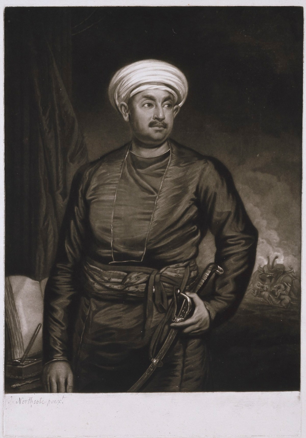 James Northcote RA, Portrait of Mirza Abu Talib Khan