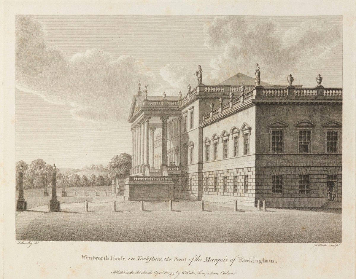 Thomas Sandby RA, Wentworth House in Yorkshire, the seat of the Marquis of Rockingham