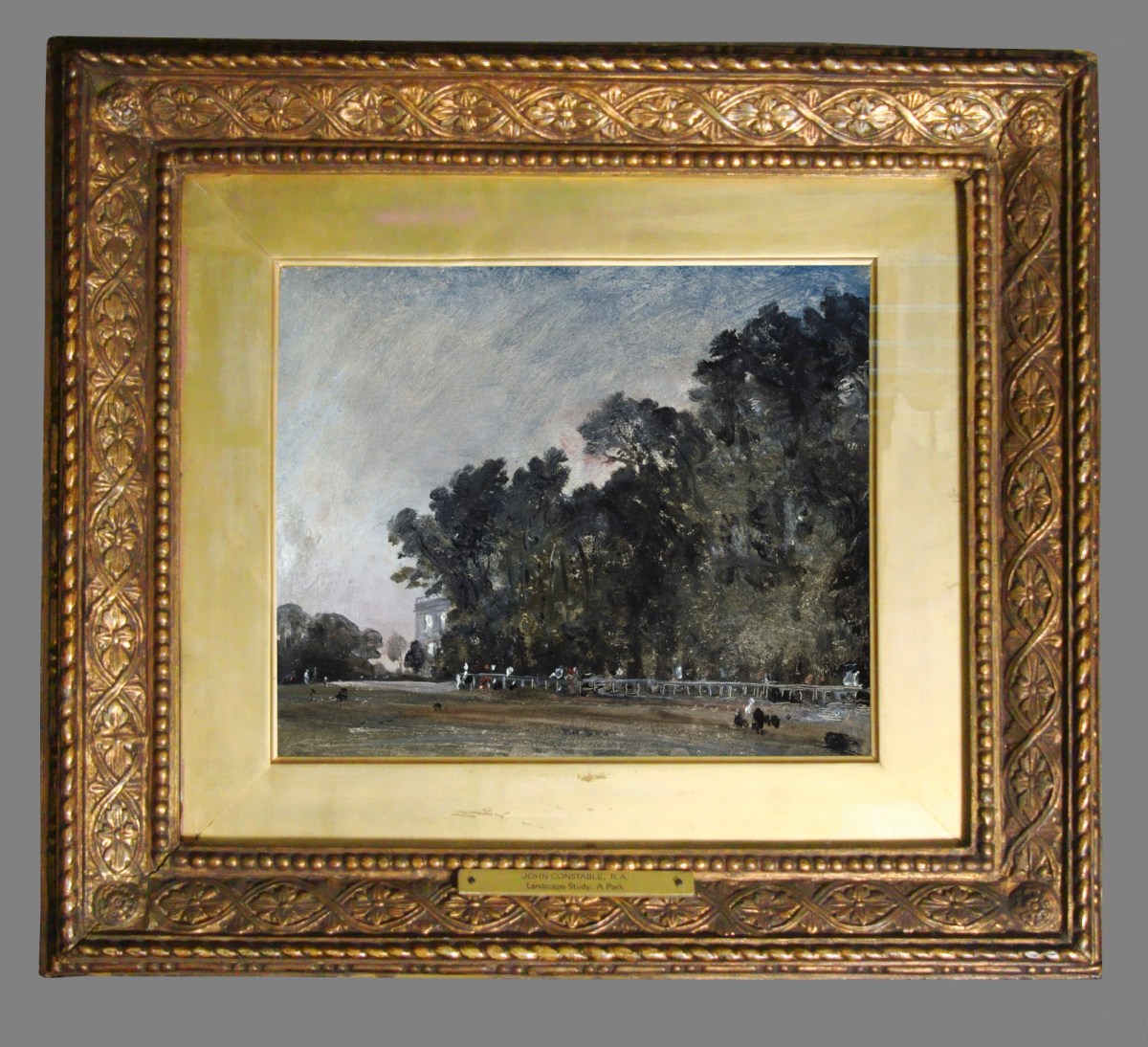 Unknown, Frame for John Constable RA 'Landscape Study: Scene in a Park'