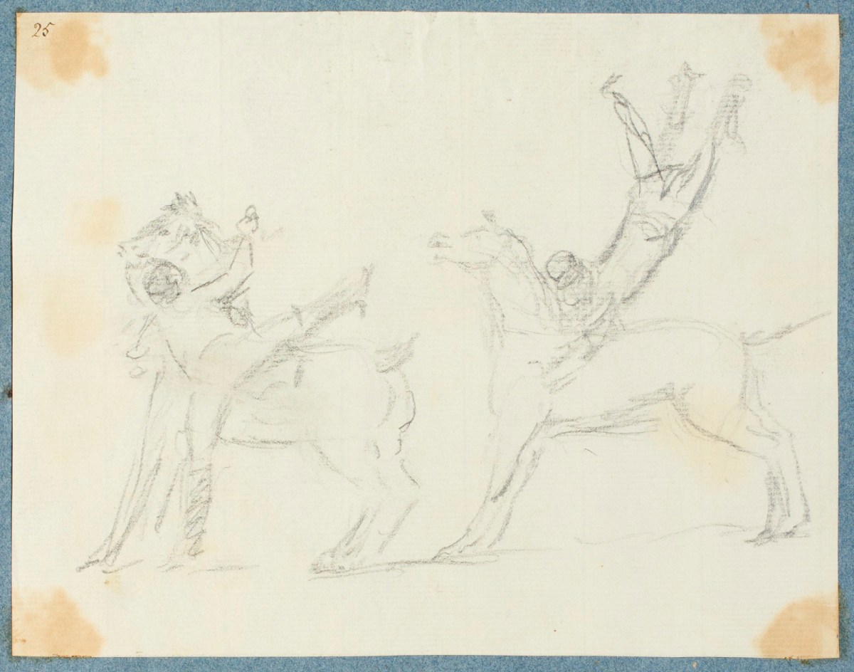 George Dance RA, Acrobats on horseback