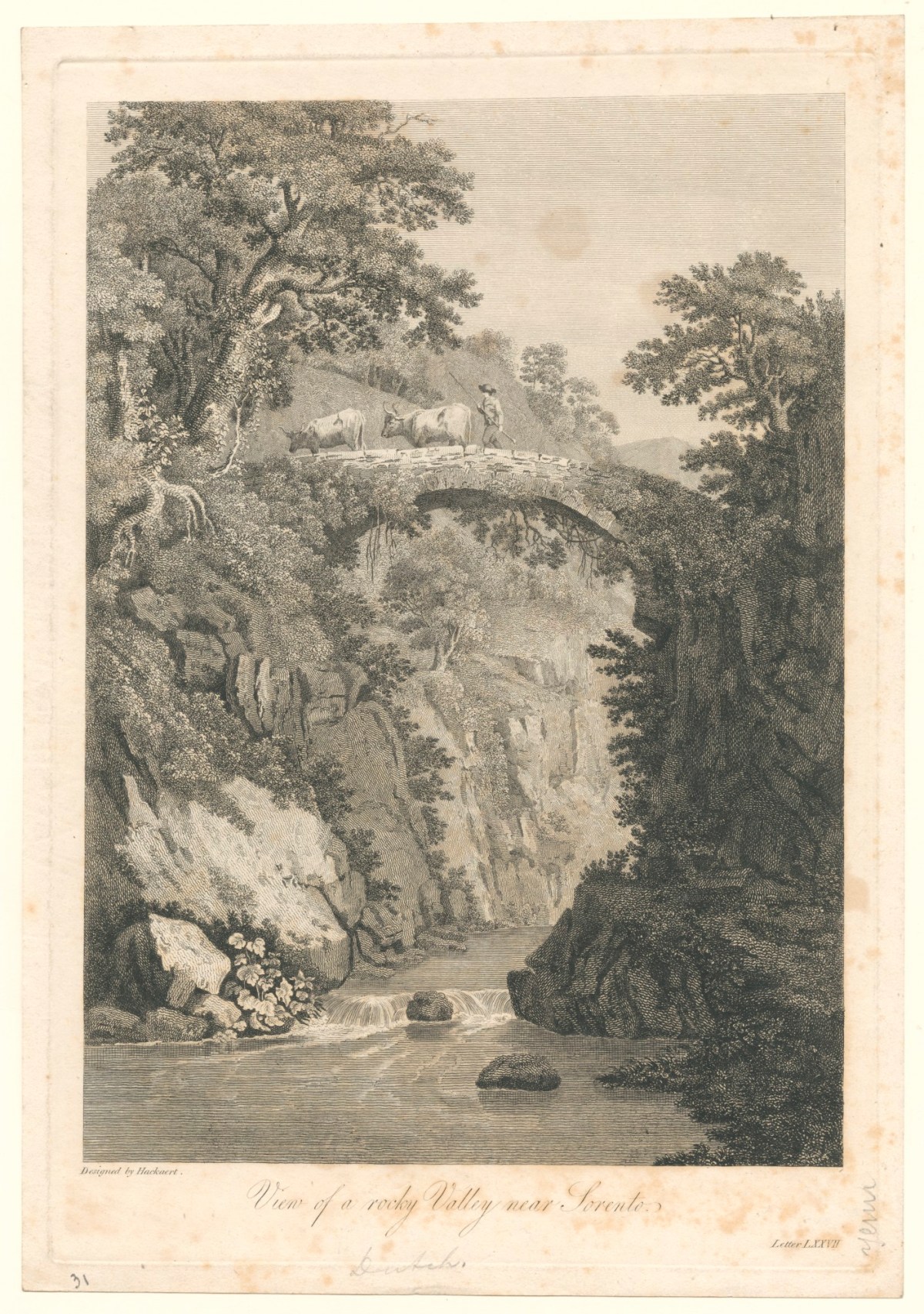 Jacob Philipp Hackert, View of a Rocky Valley near Sorento