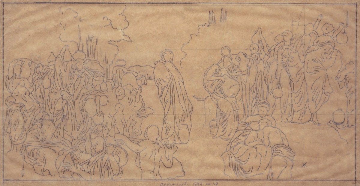 Lord Leighton PRA, Tracing for 'Captive Andromache'
