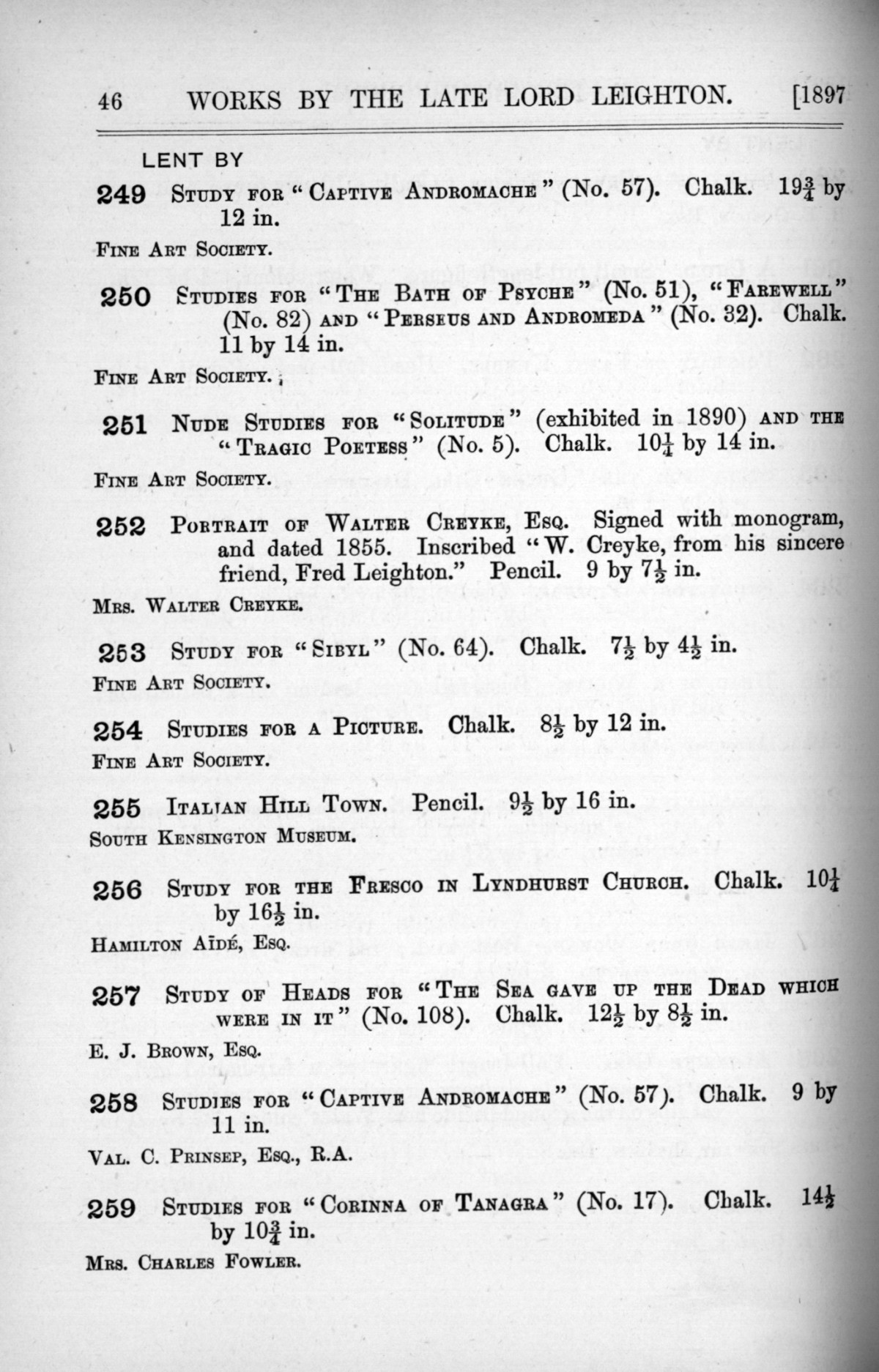Page 46 of 1897 - Lord Leighton PRA