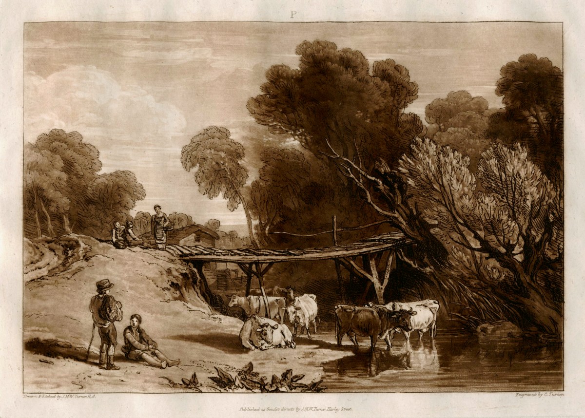 J.M.W. Turner RA, The Bridge and Cows