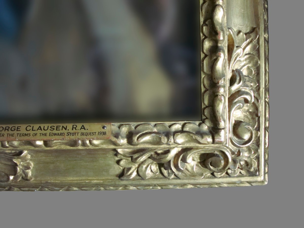 Unknown, Frame for Sir George Clausen RA 'Portrait of Mark Fisher, R.A.'