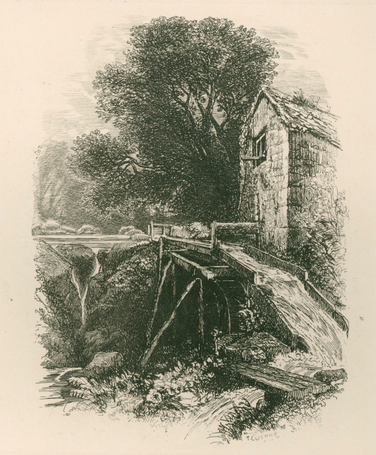 Thomas Creswick RA, The Overshot Mill