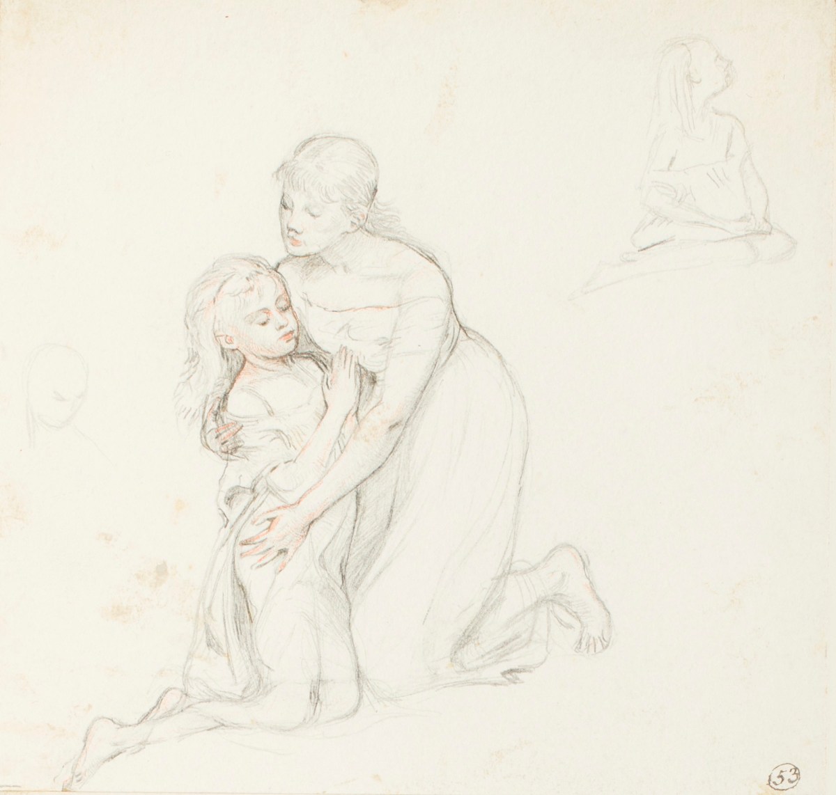 Henry Hugh Armstead RA, Study of a woman and child for the relief sculpture in the Julius Beer mausoleum