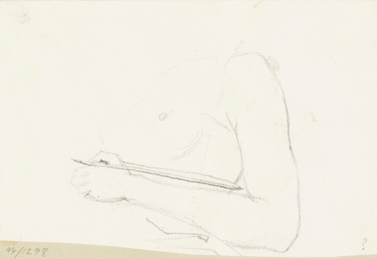 Henry Hugh Armstead RA, Sketch of the upper torso of a nude female figure