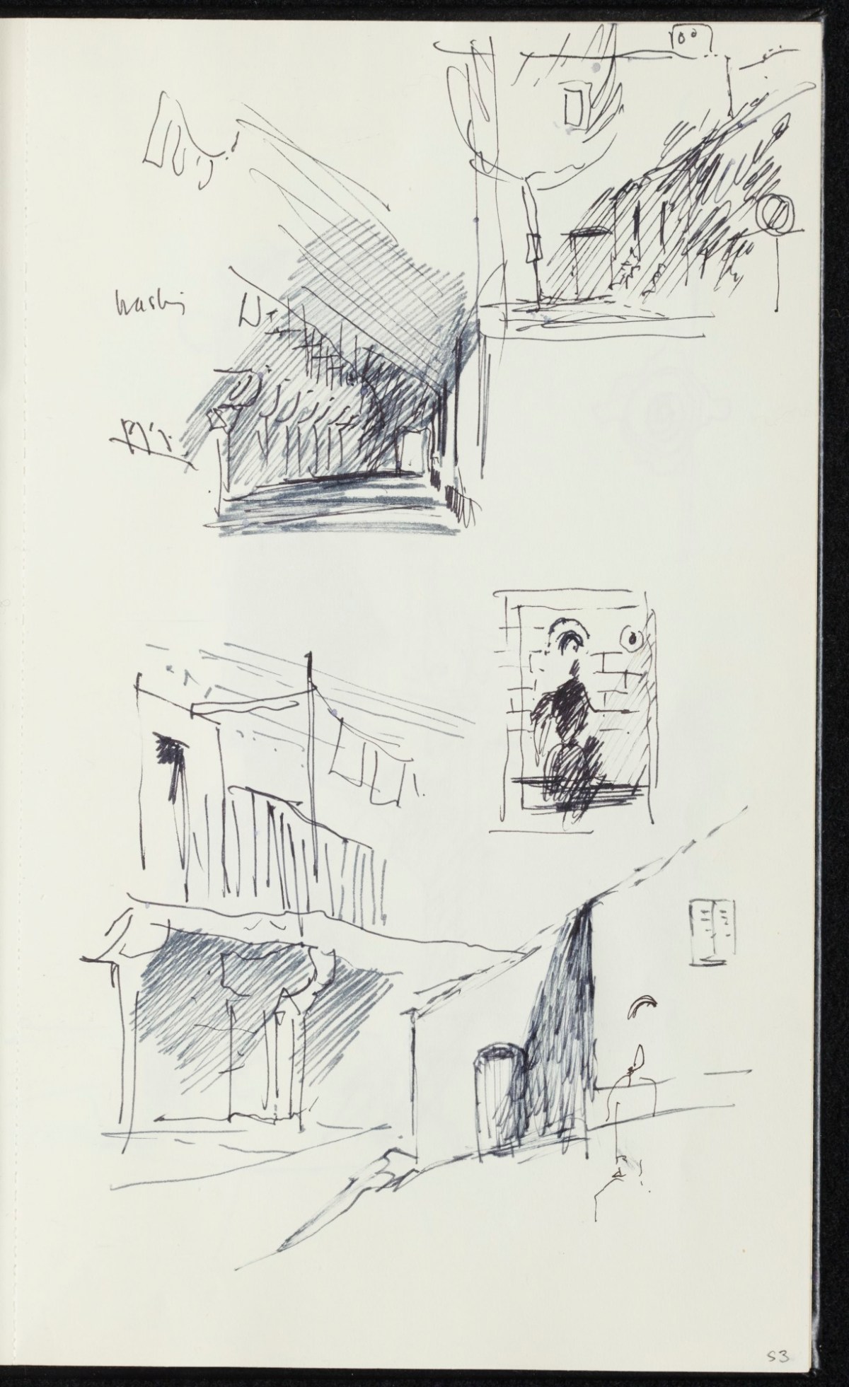 Sir Hugh Casson PRA, Majorca, Italy and Pembrokeshire sketchbook