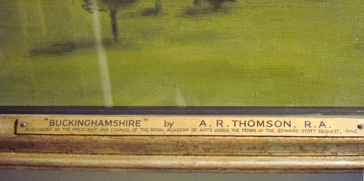 Unknown, Frame for Alfred Thomson RA 'Buckinghamshire'