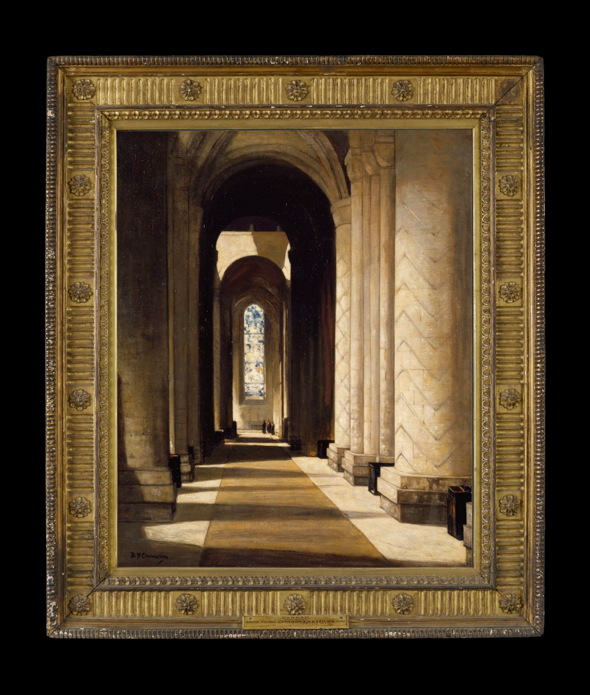 Unknown, Original frame for Sir D.Y. Cameron RA 'Interior of Durham Cathedral'