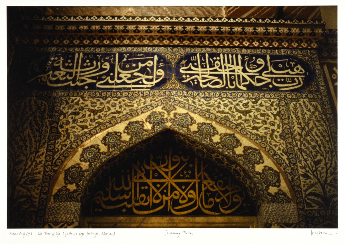 Jennifer Dickson RA, Sanctuary: Three. The Tree of Life (Sultan's Lodge, Selimye, Edirne)