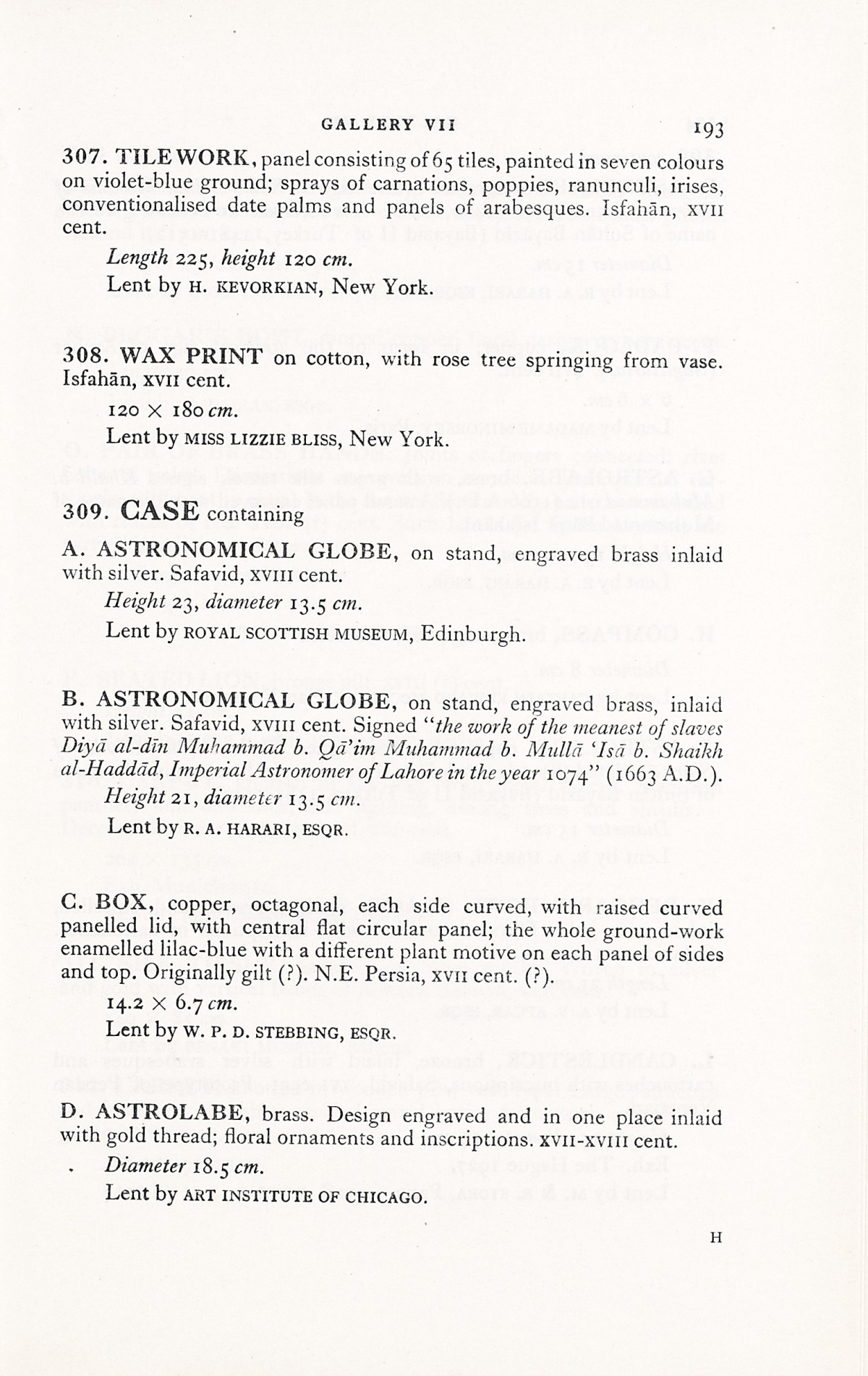 Page 221 of 1931 - International Exhibition of Persian Art
