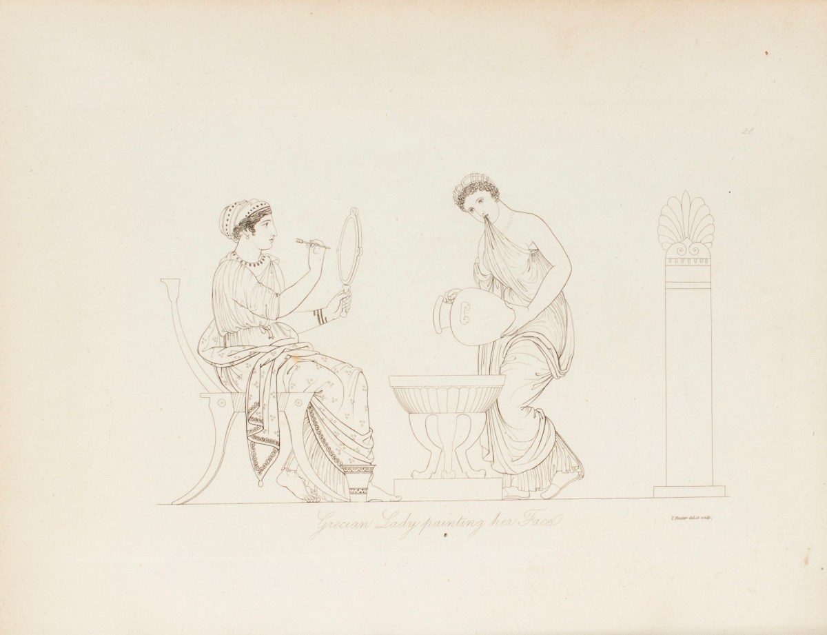 Thomas Baxter, Grecian Lady Painting her Face
