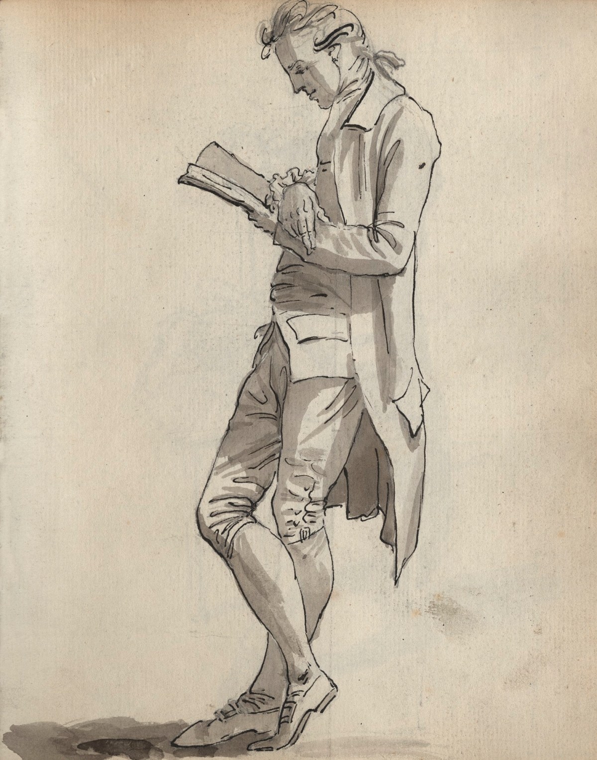 Unknown artist, Leaf from a sketchbook
