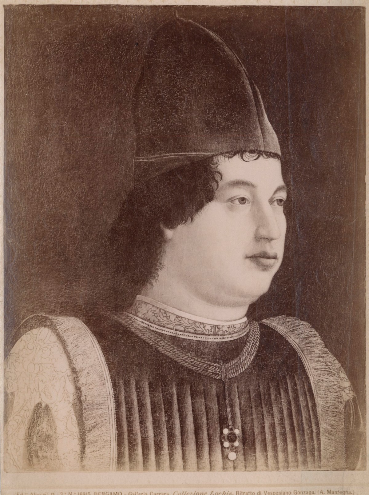 Fratelli Alinari Editori (Florence), Photograph of a painting 'Gian Francesco Gonzaga, marchese' attributed to Bonsignori Francesco