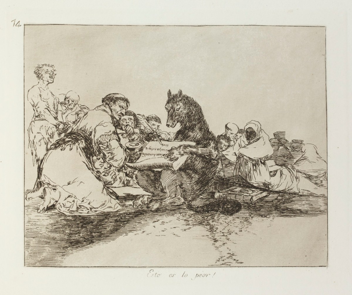 Francisco Goya, 'Esto es lo peor!'
